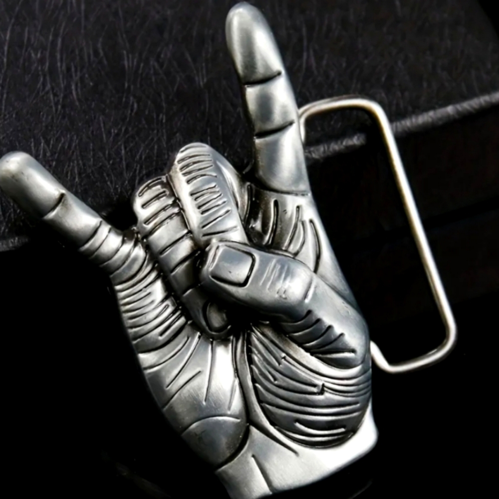 Let's Rock Out Belt Buckle